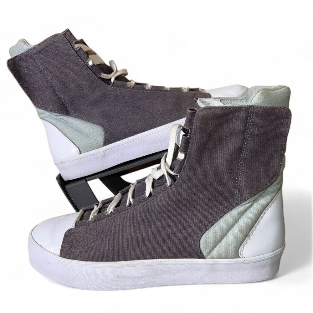 Adidas SLVR High‎ Top Lace Sneakers Rare Castle Rock/Egrent V20726 Men's 10